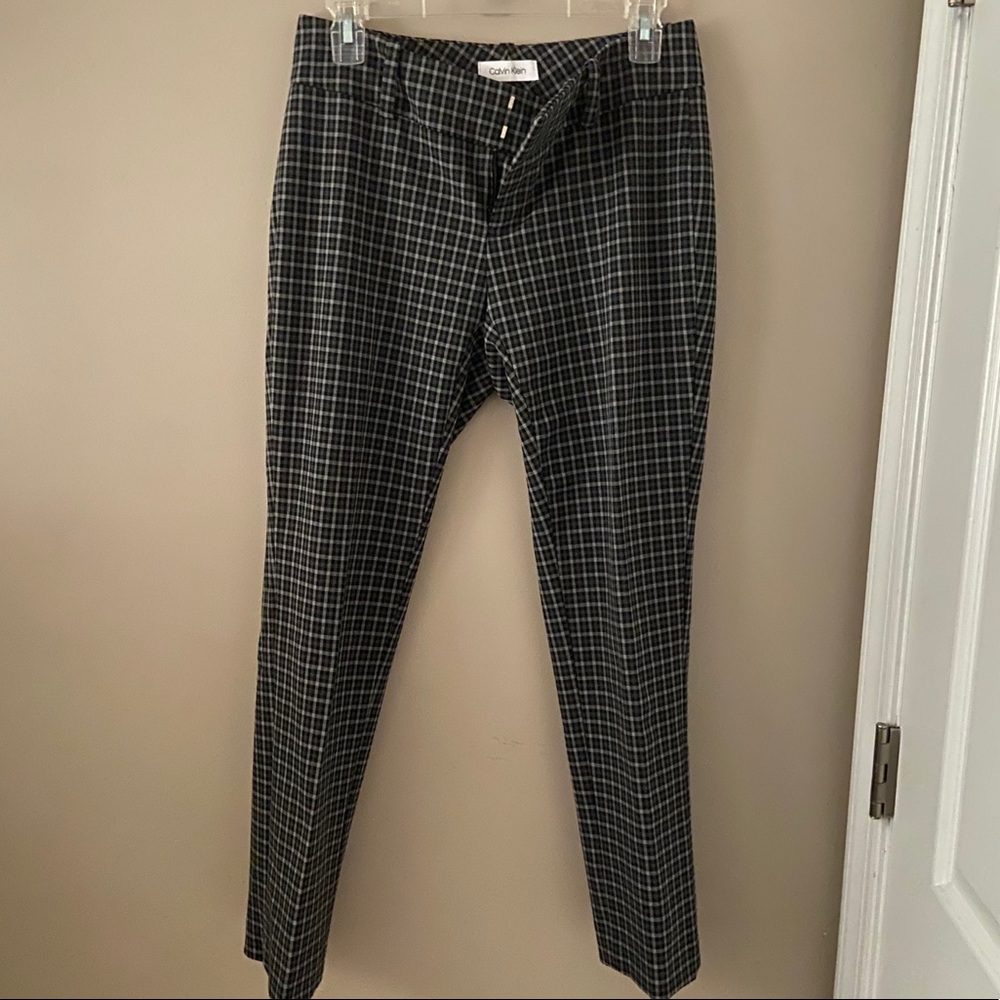 CALVIN KLEIN - Gingham “work” dress pants